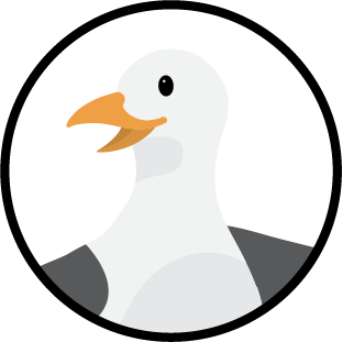 Face icon crow